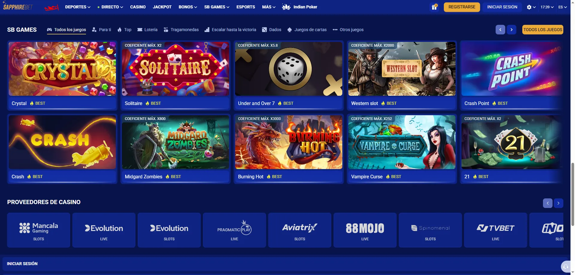Tragamonedas online en SapphireBet Per&uacute; &ndash; los mejores slots disponibles
